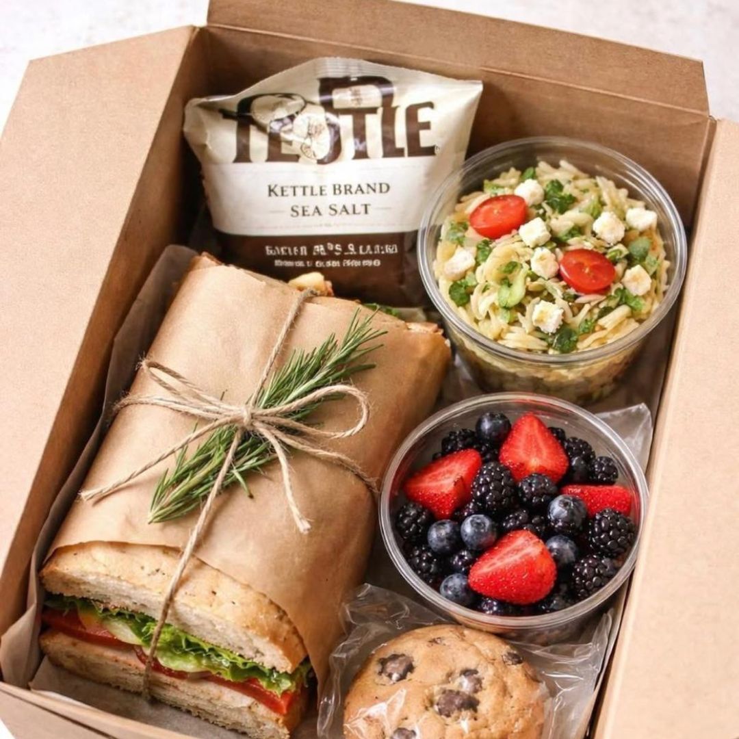 Menú de box lunch premium