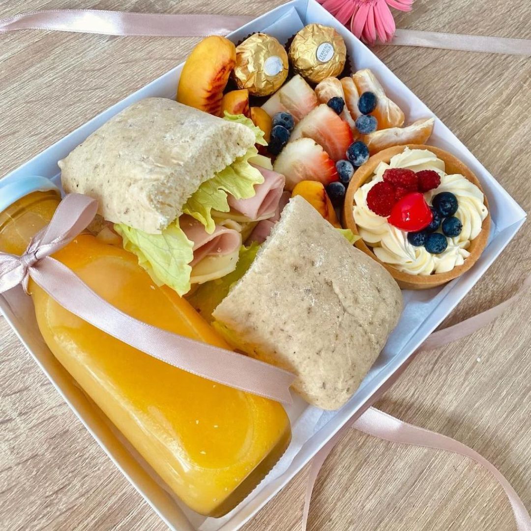 Box lunch elegante para reuniones